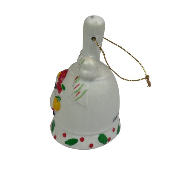 JC Penney Twelve Days Of Christmas Ornament Eight Maids a Milking Ceramic Bell - Picture 2 of 7